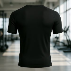 Polera de baja compresión. Manga corta – black