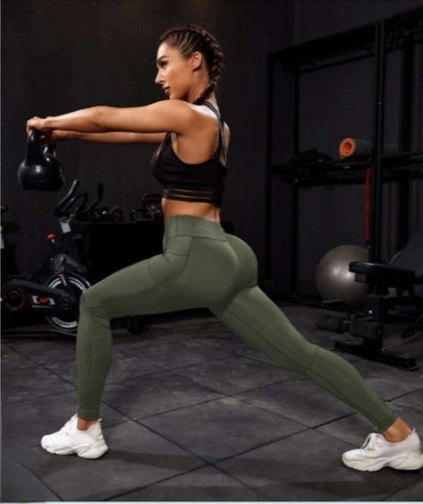 Leggins SculptForce Verde Militar – Fuerza y movimiento sin límites - Imagen 2